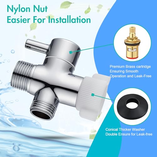 BARROCK Handheld Bidet Sprayer for Toilet, Stainless Steel Metal Made Baby Cloth Diaper Spraying Kit, Bathroom Toilet Bidet Attachment Set for Bathing Pets and Feminine Hygiene, Brushed Nickel - color: Brushed Nickel