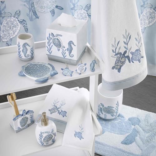 Avanti Linens - Tissue Box Cover, Coastal Home Decor, Caicos - size: Tissue Box Cover
