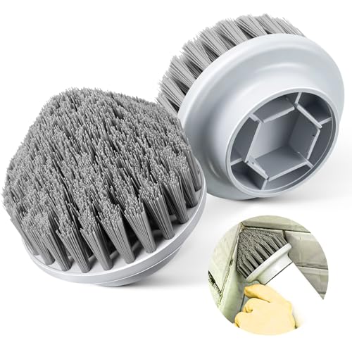 2 Pcs Cone Brush Heads Compatible with SYNOSHI Spin Scrubber | Reach Hard-to-Clean Corners, Durable PBT & ABS Material, Easy Replacement Design, Multi-Surface Cleaning