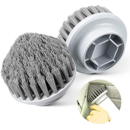2 Pcs Cone Brush Heads Compatible with SYNOSHI Spin Scrubber | Reach Hard-to-Clean Corners, Durable PBT & ABS Material, Easy Replacement Design, Multi-Surface Cleaning