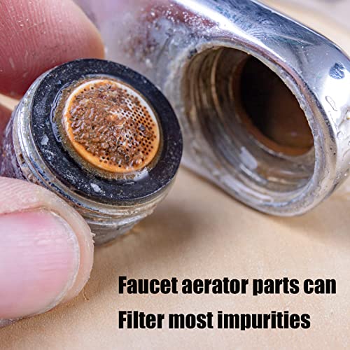 Faucet Aerator with Gasket Flow Restrictor Insert Bathroom Faucet Aerator Replacement Parts 10 pcs Stainless Steel and 10 pcs Green - color: Green