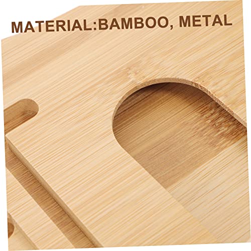 MAGICLULU Bathtub Storage Rack Bamboo Bathtub Tray Expandable Tub Organizer Bath for Bathroom
