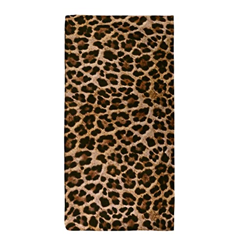 LIVILAN Oversized Leopard Beach Towel Cheetah Blanket for Women Girls, Thin Lightweight Microfiber Sand Free Quick Dry Towel, 30”X60” Pool Bath Yoga Shower Cheetah Gifts - color: Yellow Leopard Beach Towel, size: 60.00" x 30.00"