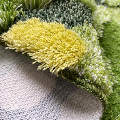 Moss Area Rugs, 3D Grass Moss Runner Rug for Laundry Room Soft Shag Non Slip Washable Bath Rugs Mats for Bedroom Living Room Kids Playroom Hallway Kitchen 55''x27.5'' - color: Moss Rug E