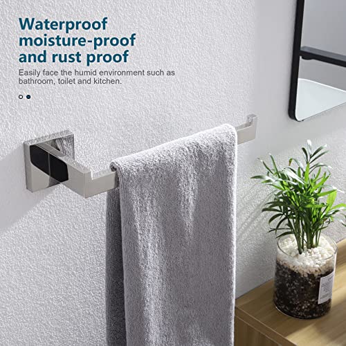 KOKOSIRI Towel Bar Shiny Chrome Hand Towel Ring Holder for Bathroom Kitchen Hardware Wall Mounted, Polished Stainless Steel, B3003CH - color: Polished Chrome