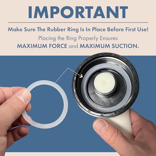Air Plunger Drain Clog Remover By Sleek Home- High-Pressure Air Toilet Plunger & Drain Unclogger- Drain Cleaner & Hair Clog Remover Air Blaster (ABS)