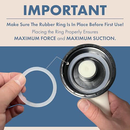 Air Plunger Drain Clog Remover By Sleek Home- High-Pressure Air Toilet Plunger & Drain Unclogger- Drain Cleaner & Hair Clog Remover Air Blaster (ABS)
