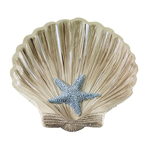 Avanti Linens – Bathroom Accessory, Resin Countertop Accessories, Oceanscape Inspired Bathroom Decor (Blue Lagoon Collection) - size: Soap Dish
