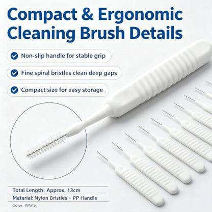 Shower Head Cleaning Brush for Small Holes, Multifunctional Shower Head Cleaner Tool Anti-Clogging Nozzle, Showerhead Cleaning Brushes Picks for Household Bathroom (30Pcs) - color: 30pcs