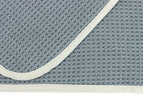 [No Streak Freak] Microfiber Window and Mirror Waffle Towel (16"x16") Gray - 10 Pack - color: Gray, size: 10 pack