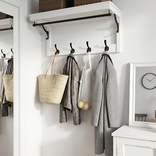 Coat Hooks Heavy Duty - Wall Mount Metal Towel Hooks Screw-in Wall Hooks for Hanging Hat, Towel, Key, Robe, Scarf, Bag, Cap (6 PCS Black) - color: Black