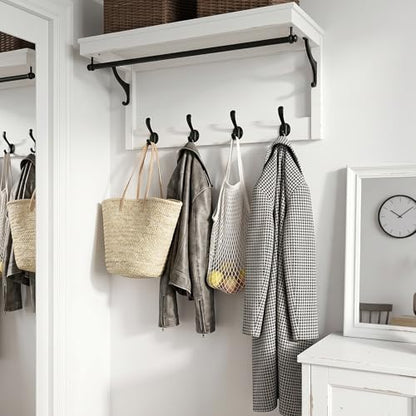 Coat Hooks Heavy Duty - Wall Mount Metal Towel Hooks Screw-in Wall Hooks for Hanging Hat, Towel, Key, Robe, Scarf, Bag, Cap (6 PCS Black) - color: Black