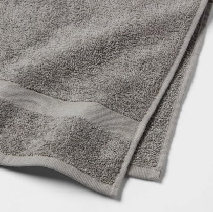 Monogrammed Towel Set, Bath Towel, 2 Hand Towels - color: Gray