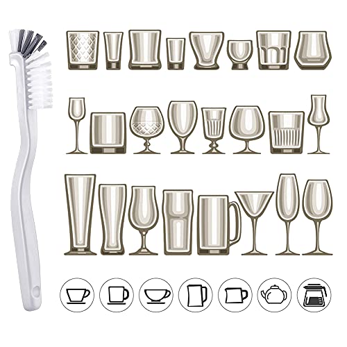 ELANE 10 Pcs Dish Scrub Brush Small Scrub Brushes for Cleaning,Kitchen Scrub Brush for Dishes,Corner Scrub Brush