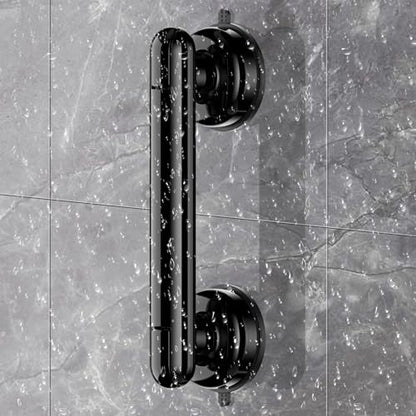 Upgraded 2-Pack Grab Bars for Shower Bathroom Wall, Heavy-Duty Suction Grab Bars Shower Handle Safety for Elderly Seniors Handicap, No Drilling Tool-Free, Reusable (Black and White) - color: Black+White