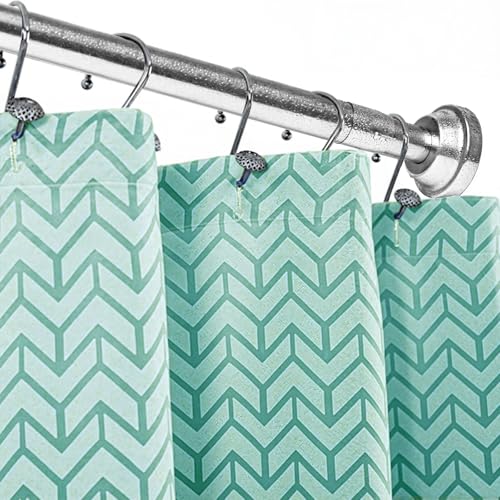 Umimile Shower Curtain Rod, 1 Inch Adjustable Spring Tension Curtain Rod - color: Stainless Steel, size: 42-70”