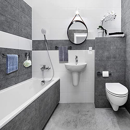 Nolimas Matte Black Bath Hand Towel Bar Single Bars Towel Rack Rod Classic Wall Mounted Stainless Steel Bathroom Towel Bar Toilet Kitchen Towel Shelf Single Layer,9inch - color: Matte Black, size: 9inch