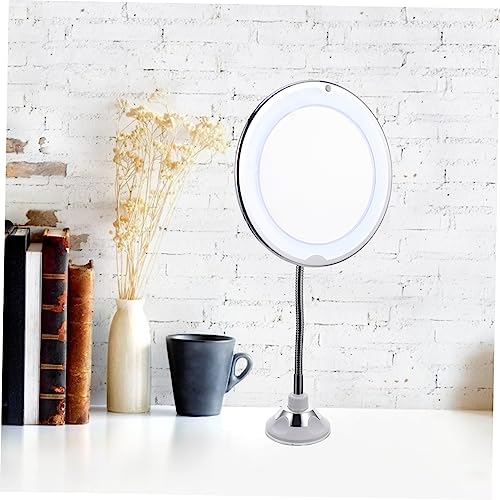 360degree Full Body Mirror Lights Rotating Suction Cup Makeup Mirror Led Magnifying for Bathroom