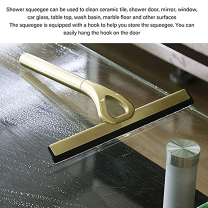 Window Cleaner Tool, Shower Squeegee for Shower Doors, Stainless Steel Squeegee for Glass Doors Car Glass Bathroom Window Kitchen Mirror