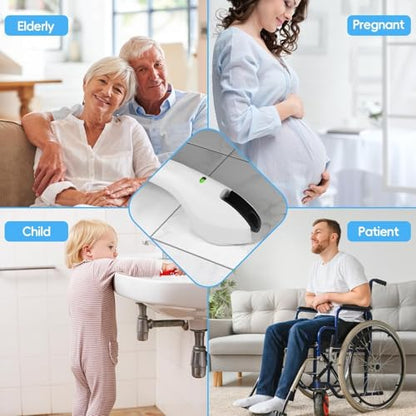 SPECILITE 17 Inch Suction Cup Grab Bar for Bathtub Shower 1 PCS | For Disabled and Elderly, for Bathroom Toilet Tiles Glass Seniors Handicap Safety Handrail - style: 1 pack