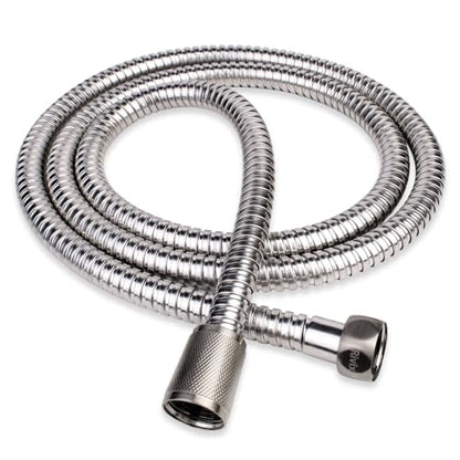 98" Brushed Nickel Shower Hose Replacement Handheld Kink Free Stainless Steel Shower Head Wand Hose Extension Extra Long with Brass Insert and Nut, Durable & Flexible for Pet Bathing Cleaning - color: Brushed Nickel, size: 98 Inches