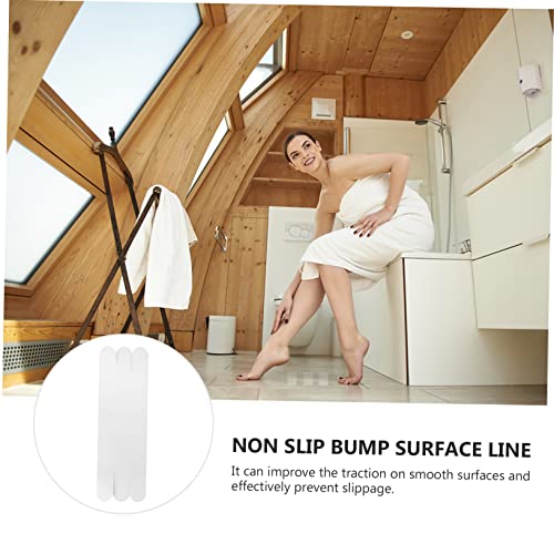 LABRIMP 12pcs Non Slip Tape Slip Strips for Bath Safety Shower Decor Splash Guard Bath Adhesive Stickers - size: 12 pcs