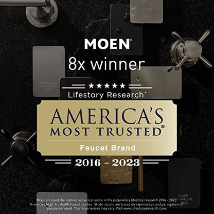 Moen Preston Single Post Toilet Paper Holder, Wall Mounted with Hardware, European Open Arm Design, Chrome, DN8408CH 2-3/8 x 6-1/2 Inch (Pack of 3) - color: Chrome, size: 2-3/8 x 6-1/2 Inch (Pack of 3)