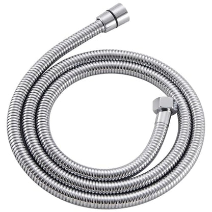 Angle Simple Flexible Handheld Shower Head Hose 59 Inches, 1/2" IPS, Chrome | Stainless Steel Bathroom Shower Hose Replacement, No Tangles - color: Chrome, size: 59 Inch