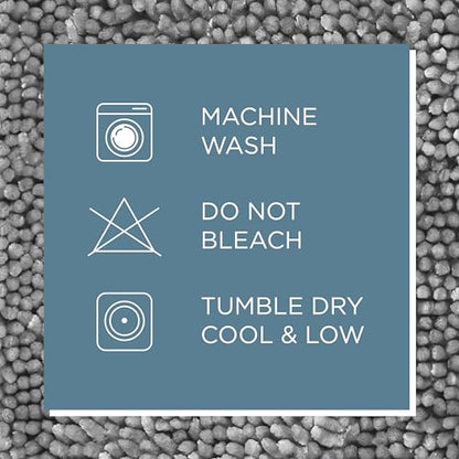 TOWN & COUNTRY BASICS Spa Step Noodle Solid Bathroom Toilet Lid Cover, Plush, Soft, and Absorbent, Machine Washable, Light Grey, 18.5"x19.6" - color: Light Grey