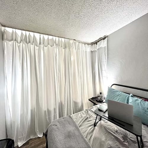 Curtain Rail Flexible Ceiling Curtain Track Bendable Curtain Track Ceiling Mount Wall Mount for Room Divider Shower Curtain RV Curved Curtain Rail System(Blue,82.7"/2.1M) - color: Blue, size: 82.7"/2.1M