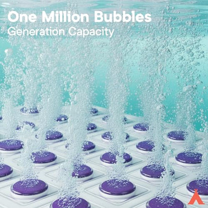 Bubble Bath Massager Mat for Bathtub, 47.24" x 14.57" Full-Body Heated Air Spa with 6-Level Adjustable Bubbles, Non-Slip Waterproof Design, Remote Control, for Stress, Muscle Relief & Relaxation, - color: Purple