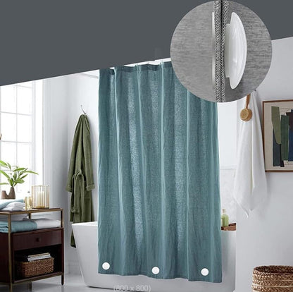 Shower Curtain Weights, 4Pcs White Magnetic, Waterproof Heavy Duty Curtain Liners Bottom, Bathroom Curtain Clips