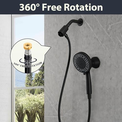 69 Inches Black Silicone Shower Head Hose Replacement For Cleaning | High Pressure Shower Hose Extra Long,Flexible Shower Bidet Hoses with Brass Insert and Nut, Rv Showerhead Hose Replacement - color: Black, size: 69 In
