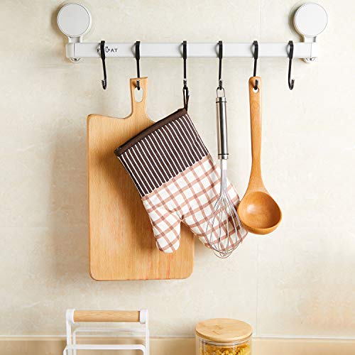 Patelai 8 Pcs Over Cabinet Hook Double S Shaped Cabinet Drawer Hanger Hook Durable Metal Heavy Duty Hooks for Kitchen, Closet, Bathroom, Drawer, Wardrobe Door, to Hang Bags, Clothes, Towels, Key