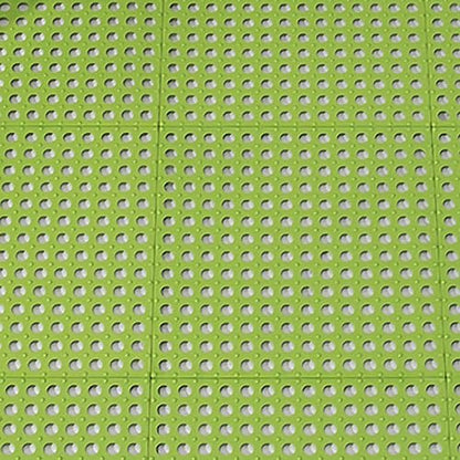 Tyenaza 10Pcs Bath Tub Shower Mat, Suction Cup Floor Mats Anti Slip Plastic Mosaic Bath Mat Tub Bathroom Mats for Kitchen Bathroom (Green) - color: Green