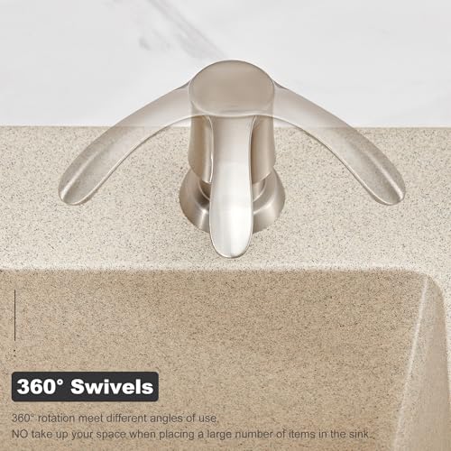 Kitchen Sink Soap Dispenser - Brushed Nickel, G080BN-G | Sink Soap Dispenser Pump with 40" Silicone Soap Dispenser Extension Tube, Say Goodbye to Frequent Refills - color: Brushed Nickel, size: with Hose