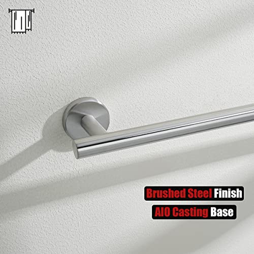 JQK Bathroom Towel Bar, 15 Inch 304 Stainless Steel Thicken 0.8mm Towel Rack, Towel Holder Brushed Finished Wall Mount, Useable Length 12 Inch, TB110L12-BN - color: Brushed, size: 15 Inch