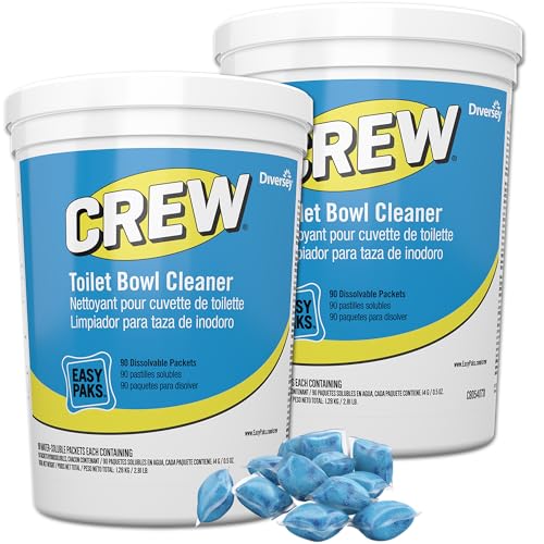 CREW Diversey Toilet Bowl Cleaner Easy Paks, Dissolvable Packets, 180 Count - size: 1 Count (Pack of 180)