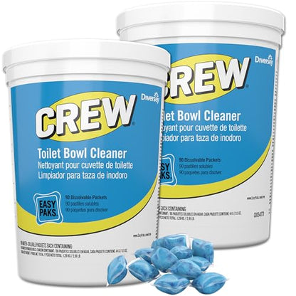 CREW Diversey Toilet Bowl Cleaner Easy Paks, Dissolvable Packets, 180 Count - size: 1 Count (Pack of 180)