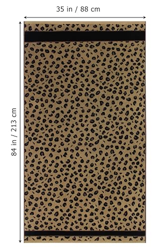 COTTON CRAFT Oversized Bath Sheet - 2 Pack 100% Cotton Animal Print Towels | Extra Large 35 x 84 Leopard Cheetah Africa Safari 500 GSM Bath Sheet - Soft Absorbent Luxury Bathroom Shower Jacquard Towels - color: 2 Pack Bath Sheet