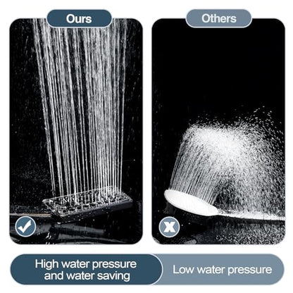 BRIGHT SHOWERS Handheld Shower Head Set High Pressure Hand Held Showerhead with 60 Inch Flexible Shower Hose and Adjustable Shower Arm Mount Bracket, 3 Spray Setting Shower Wand, Oil-Rubbed Bronze - color: Oil Rubbed Bronze, size: 1.8 Gallon Per Minute