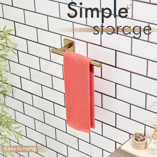 KOKOSIRI Bathroom Towel Bar Hand Towel Holders Wall Mount Toilet Kitchen Cabinet Paper Holder Stainless Steel Bath Hardware Champagne Bronze, B3008CPG - color: Champagne Bronze, size: 1 Pack