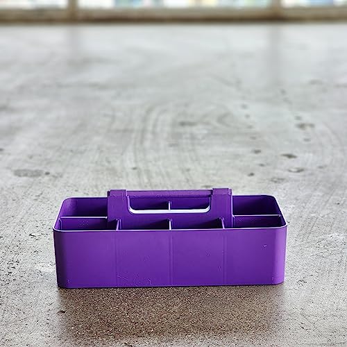 8 Compartments DIY Dividers,Large caddy, Multi Purpose, Simple, Portable, Stackable, Modern Solution for School, Office,MADE IN USA (Royal Purple) - color: Royal Purple