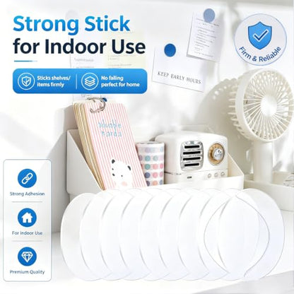 ZOMPAGO Heavy Duty Double Sided Mounting Circle TapePicture Hanging 30PCS | Waterproof, strong high strength adhesion, removable no residue, shower applicable, durable wall mounting adhesive dots - size: 30PCS（Circle）