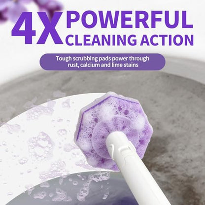 Toilet Brush Refills for Clorox, Toilet Bowl Cleaner Refill Pads | 80 Count Disposable Toilet Brush Heads, Pre-Loaded Cleaning Formula, Lavender Scent, Toilet&Bathroom Cleaning Supplies - size: 1 Count (Pack of 80)