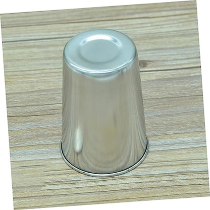 2pcs Stainless Steel Water Tumbler Cups Versatile Drinking Cups for Beverages Toothbrush Rinsing Parties Home Use Silver Finish Easy to Clean