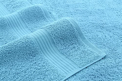 American Veteran Towel, Hand Towels for Bathroom Set of 4, 100% Cotton Turkish Hand Towel Sets, Soft Hand Face Towels, Sky Blue Hand Towels - color: Sky Blue, size: 16x28