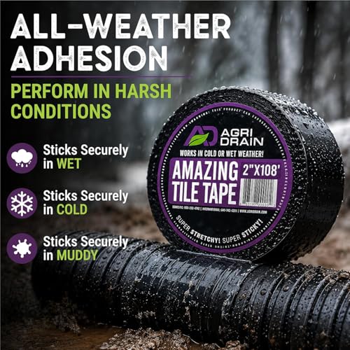 Amazing Tile Tape 2" x 108' Strong Adhesive Waterproof Tape