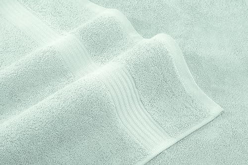 American Veteran Towel, 6 Piece Towel Set for Bathroom, 100% Cotton Turkish Bathroom Towels, 2 Bath Towels 2 Hand Towels 2 Washcloths, Mint - color: Mint, size: X Large 6 PC
