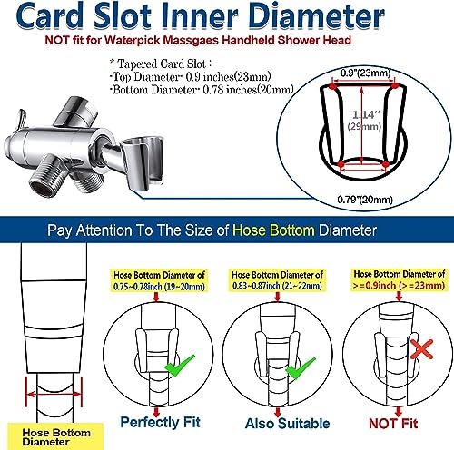 Shower Arm Diverter with Handshower Mount, G1/2 Brass Shower Diverter Valve Bathroom Universal Shower System Replacement for Handheld Shower and Fixed Shower Head(Polished Chrome) - color: Polished Chrome